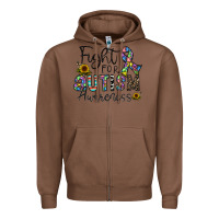 Chestnut fight for autism awareness Zipper Hoodie - CowhideDigitalArt