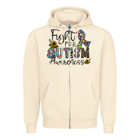 Sandshell fight for autism awareness Zipper Hoodie - CowhideDigitalArt