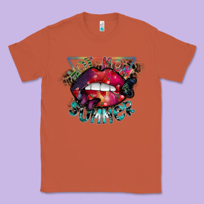 Hot Mom Summer Classic Tee Designed By Sublimationcraftshop