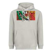 Moon Dust mexico flag cowhide leopard sunflower and roses licanse  plate Heavyweight Hoodie - Artiststas