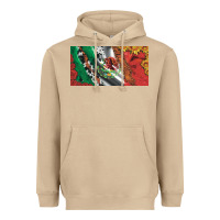 Mushroom mexico flag cowhide leopard sunflower and roses licanse  plate Heavyweight Hoodie - Artiststas