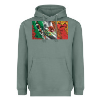 Sage mexico flag cowhide leopard sunflower and roses licanse  plate Heavyweight Hoodie - Artiststas