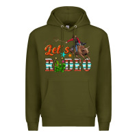 Army Green lets rodeo Premium Hoodie - NancyCooperArtShop