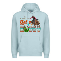 Blue Mist lets rodeo Premium Hoodie - NancyCooperArtShop