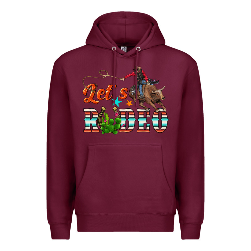 Lets Rodeo Premium Hoodie by NancyCooperArtShop | Teevron