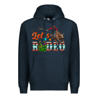 Navy lets rodeo Premium Hoodie - NancyCooperArtShop