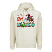 Oatmeal Heather lets rodeo Premium Hoodie - NancyCooperArtShop