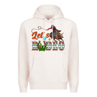 Pale Pink lets rodeo Premium Hoodie - NancyCooperArtShop