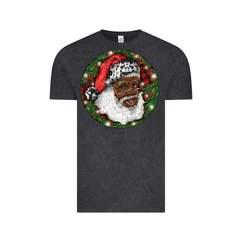 African American Santa Christmas Vintage Tee by RanaPortraitStore | Teevron