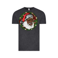Vintage Black African American Santa Christmas Vintage Tee - RanaPortraitStore