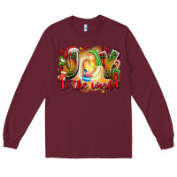 Burgundy joy to the world Long Sleeve Tee - texasbilliewilder
