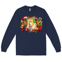 Navy joy to the world Long Sleeve Tee - texasbilliewilder