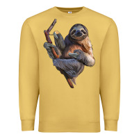 Antique Gold Sloth Premium Sweatshirt - LillyAllenDesigns