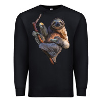 Black Sloth Premium Sweatshirt - LillyAllenDesigns