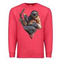 Cardinal Sloth Premium Sweatshirt - LillyAllenDesigns