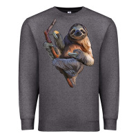 Charcoal Heather Sloth Premium Sweatshirt - LillyAllenDesigns
