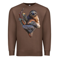 Chestnut Sloth Premium Sweatshirt - LillyAllenDesigns