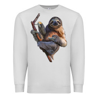 Dove Grey Sloth Premium Sweatshirt - LillyAllenDesigns