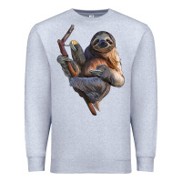 Heather Grey Sloth Premium Sweatshirt - LillyAllenDesigns
