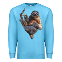 Ocean Blue Sloth Premium Sweatshirt - LillyAllenDesigns