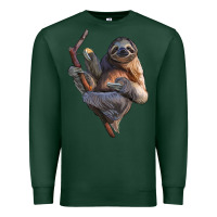 Sports Green Sloth Premium Sweatshirt - LillyAllenDesigns