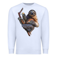White Sloth Premium Sweatshirt - LillyAllenDesigns