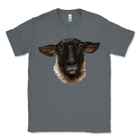 Charcoal Heather suffolk ewe head Classic Tee - BarkalooDesign