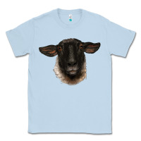 Dusty Blue suffolk ewe head Classic Tee - BarkalooDesign