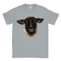 Heather Grey suffolk ewe head Classic Tee - BarkalooDesign