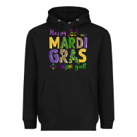 Black happy mardi gras y'all Heavyweight Hoodie - AdoDesignShop
