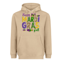 Mushroom happy mardi gras y'all Heavyweight Hoodie - AdoDesignShop