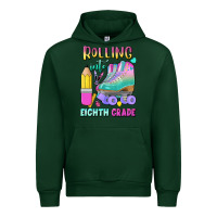 Forest Green rolling into eighth grade Urban Hoodie - BundleAndBundleShop