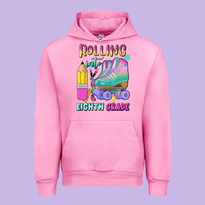 Rolling Into Eighth Grade Urban Hoodie Designed By Bundleandbundleshop