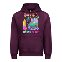 Mauve Wine rolling into eighth grade Urban Hoodie - BundleAndBundleShop