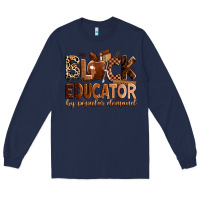 Navy Black educator by popular demand Long Sleeve Tee - Zillion Design Studio