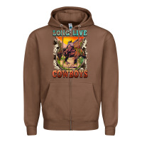 Chestnut long live cowboys Zipper Hoodie - FaDigitalArtStudio