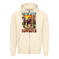 Sandshell long live cowboys Zipper Hoodie - FaDigitalArtStudio