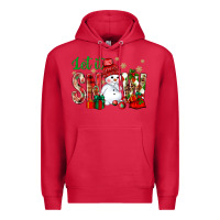 Cardinal let it snow with snowman Premium Hoodie - NancyCooperArtShop