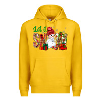 Lemon let it snow with snowman Premium Hoodie - NancyCooperArtShop