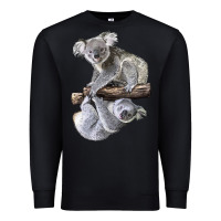 Black Koala Premium Sweatshirt - LillyAllenDesigns
