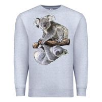 Heather Grey Koala Premium Sweatshirt - LillyAllenDesigns