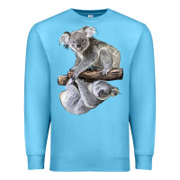 Ocean Blue Koala Premium Sweatshirt - LillyAllenDesigns