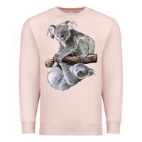Pale Pink Koala Premium Sweatshirt - LillyAllenDesigns
