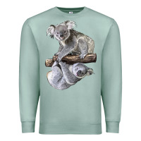 Seafoam Koala Premium Sweatshirt - LillyAllenDesigns