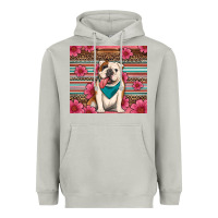 Moon Dust british bulldog floral serape tumbler Heavyweight Hoodie - Artiststas