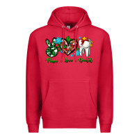 Cardinal peace love dental for Christmas Premium Hoodie - AdoDesignShop