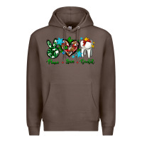 Coffee peace love dental for Christmas Premium Hoodie - AdoDesignShop
