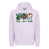 Lilac peace love dental for Christmas Premium Hoodie - AdoDesignShop