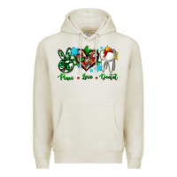 Oatmeal Heather peace love dental for Christmas Premium Hoodie - AdoDesignShop