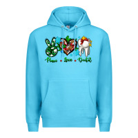 Ocean Blue peace love dental for Christmas Premium Hoodie - AdoDesignShop